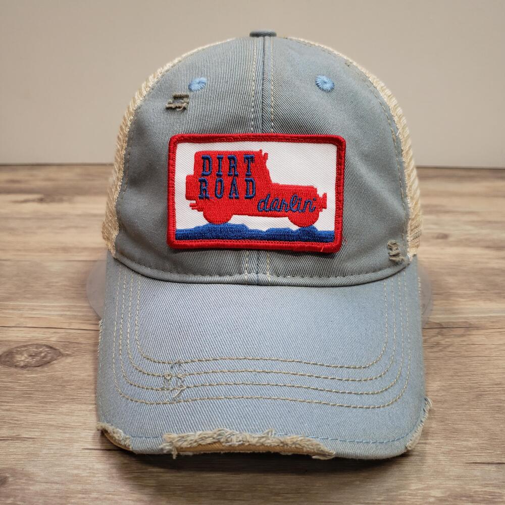 Dirt Road Darlin Patch Hat Cap Snap Back Adjustable Blue Judith March Womens